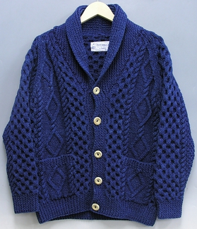 インバーアラン インディゴ染め カーディガン